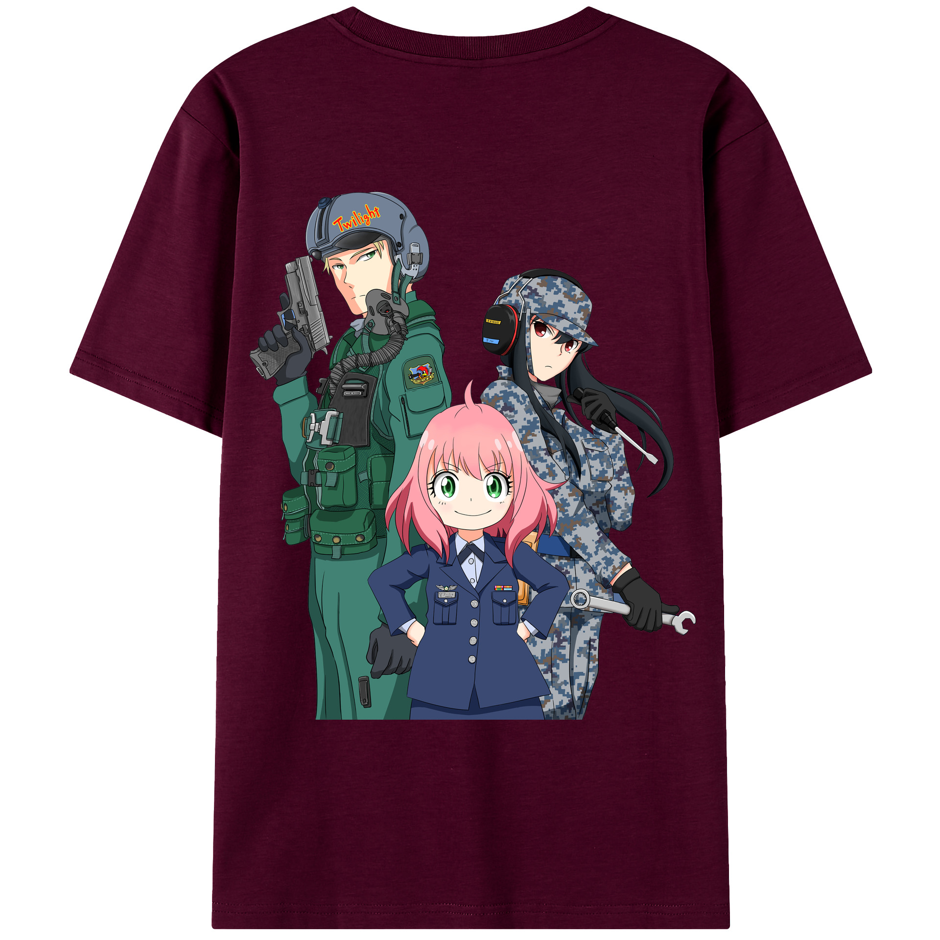（画像用） SPY×FAMILY间谍家家酒 レディース半袖Tシャツ(バックプリント)